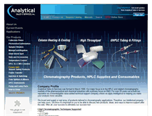 Tablet Screenshot of analytical-sales.com